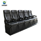4D Cinema System PU Leather Motion Seat Black Color With 40 Seats
