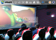 9 Seats 7D Simulator Cinema System Pneumatic Simulator Row Of 3 Ten Years Duration