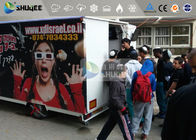 9 Motion Seats Mobile Trailer 5D Movie Theater , Truck Mobile 5D Cinema