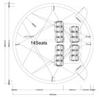 360 Projection Dome Cinema 3D Dome Planetarium for Exhibition and Events