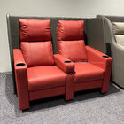 Red VIP Leather Cinema Sofa Retro Soft Movie Theater Seats SQ-M884