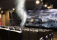Black Leather 4D Cinema Motion Seats Movie Theater Chair Pneumatic / Electronic Drive