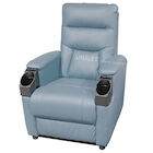 Luxury Genuine Leather Chair Home Cinema Seats VIP Sofa With Inclined Cup Holder