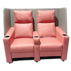 Contemporary Home Cinema System With Couple VIP Seating With Colorful Design