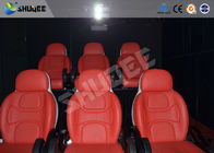 Comfortable red motion chair 7D movie theater of motion cinema equipment