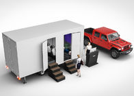 Amusement Park Mobile 5D Cinema Truck With Electric Leather Motion Seats