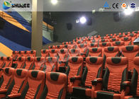 Large Mobile 4D Movie Theater Equipment  , Motion Chairs With Comfortable Headrest And Cup Saucer