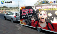 5D Cinema System  Internal of Mobile Car With Wheel , Moved to the  crowded places