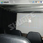 3 People 5 D Movie Theater Electronic System Luxury Chair Install In Side Truck Box