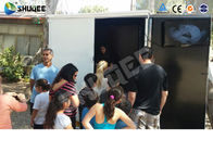 Genuine Black 5D Cinema Equipment Leather / Fiberglass For Kids / Adults