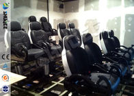 5D Durable Movie Cinema Motion Chair 2 Seats / set With Vibration / Jet And Shift