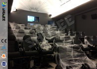 Genuine Leather / Fiberglass 7D Cinema System , Special Effect System 60 Movie Chairs