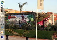 Green Cabin  5d Movie Theater With Black Luxury Seats , Eight Special Effecst