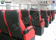 Large 4D Movie Theater Long Movie Pneumatic System Chair With Cup Holder