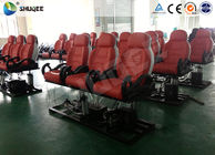 Red / White 5D Movie Theater Seats With Large Screen And 7.1 Audio System
