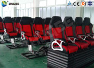 Attractive Entertainment Project 6D Cinema Equipment With Red 4 Seats Per Set