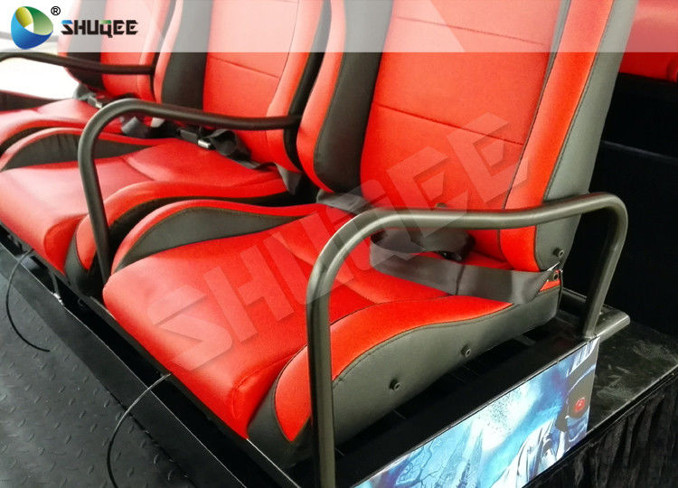 5D Cinema PU Leather Spray Air 6 Seat Platform Profession Cinema Equipment