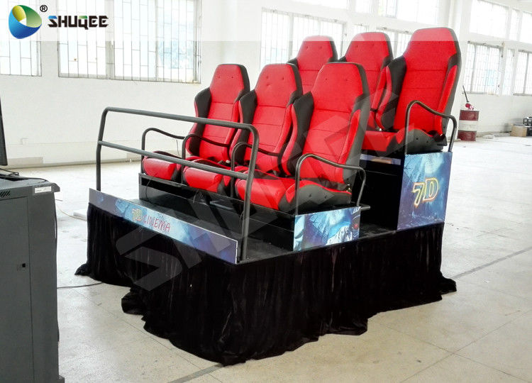 Large Screen 7D Movie Theater With Genuine Leather , Mini Home Theater System