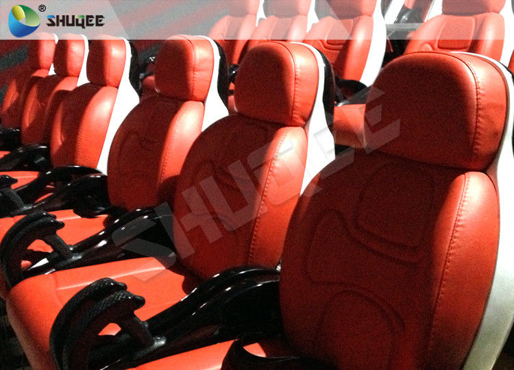 Hydraulic Dynamic 5D Theater System Red Motion Chairs With Special Effect