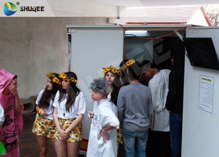 Funny and Realistic Truck Mobile 5D Cinema With Motion Luxurious Seat