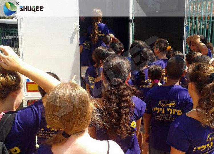 Full Equipment Mobile 5D Cinema 3 Or 6 DOF Commercial Action Rides Convenient for Mall Park