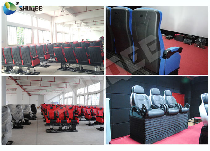 Different Color Choice Motion 4D Movie Theater Equipment With Fiber Glass Material 0