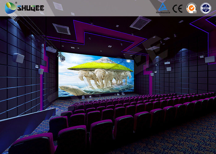 100 Seats Motion Chair 4D Cinema Equipment With Large Screen And Special Effects