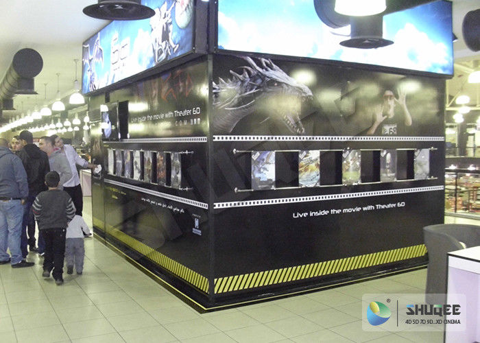 Thrilling Action Ride 5D Theater System Hydraulic Motion 5D Kino With Cabin