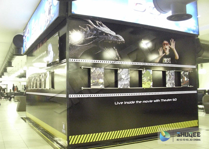 China Thrilling Action Ride 5D Theater System Hydraulic Motion 5D Kino With Cabin factory