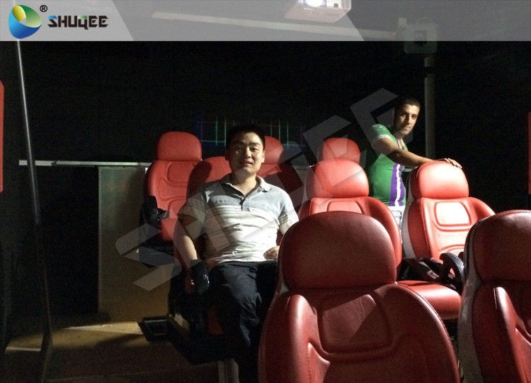 Shooting Gun Game 7 D Movie Theater Vibration 3 Seats Motion Cinema Chair