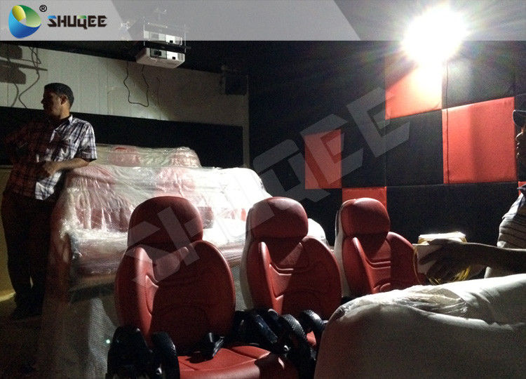 Black Luxury 7D Movie Theater Equipment With Custom Company Logo