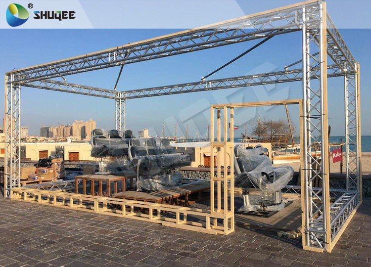 3 DOF Motion Theater Chair With 8 Environmental Effects Raining Snow And Customized Logo