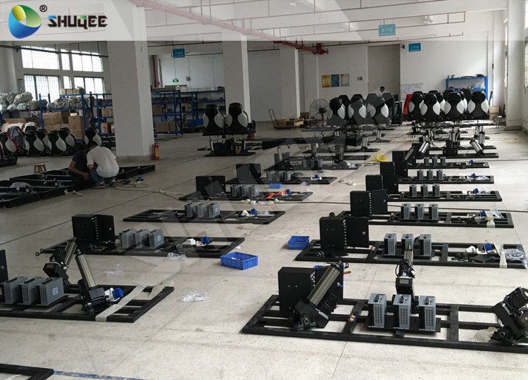 Red Luxury Chairs 7D Movie Cinema With Shooting Interactive Game