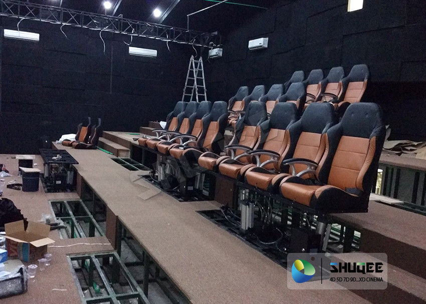 Comfortable 4D Cinema Seat With Pu Or Genuine Leather Seats