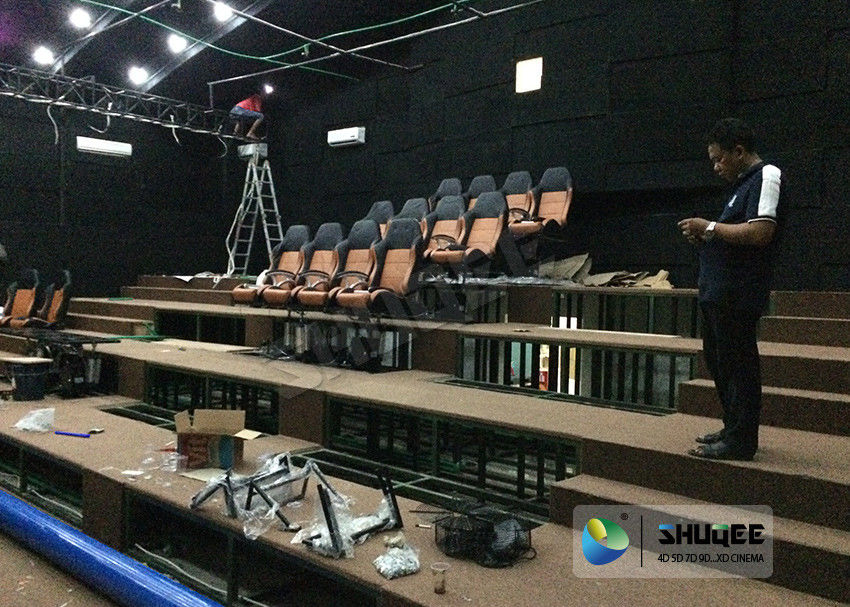 China 180 Degree Curved Screen 5D Theater System Counting System 9 Seats factory