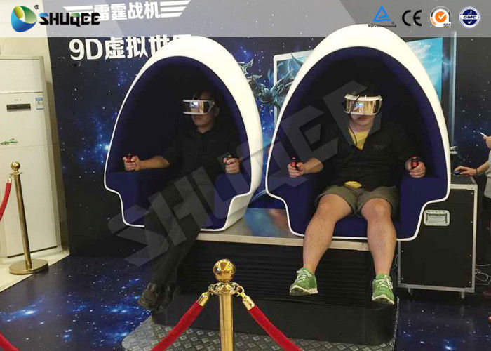 China Luxury Chairs 9D Movie Theater Virtual Reality Simulator 1 Seat / 2 Seat / 3 Seat factory