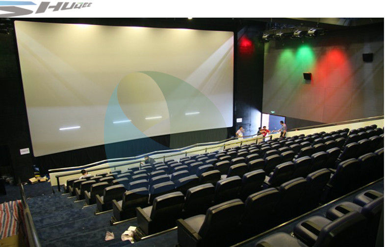 4D Movie Theater Equipments 7.1 audio system with curved / flat Screen