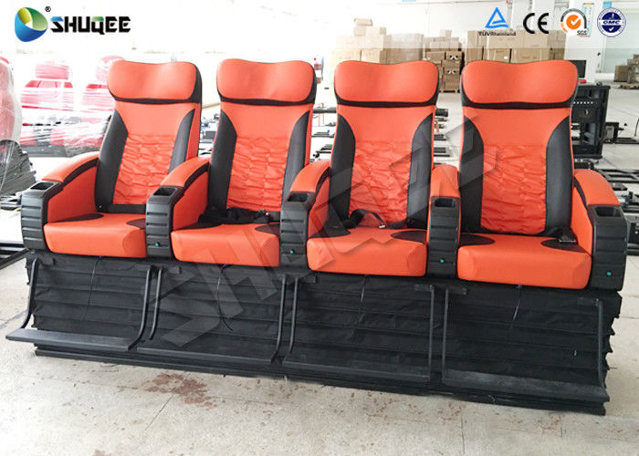 4 People 4D Movie Theater With Electric / Pneumatic / Hydraulic Power Mode