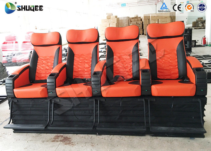 Various Complicated Special Effect 4D Cinema System With 4 Seats / 6 Seats