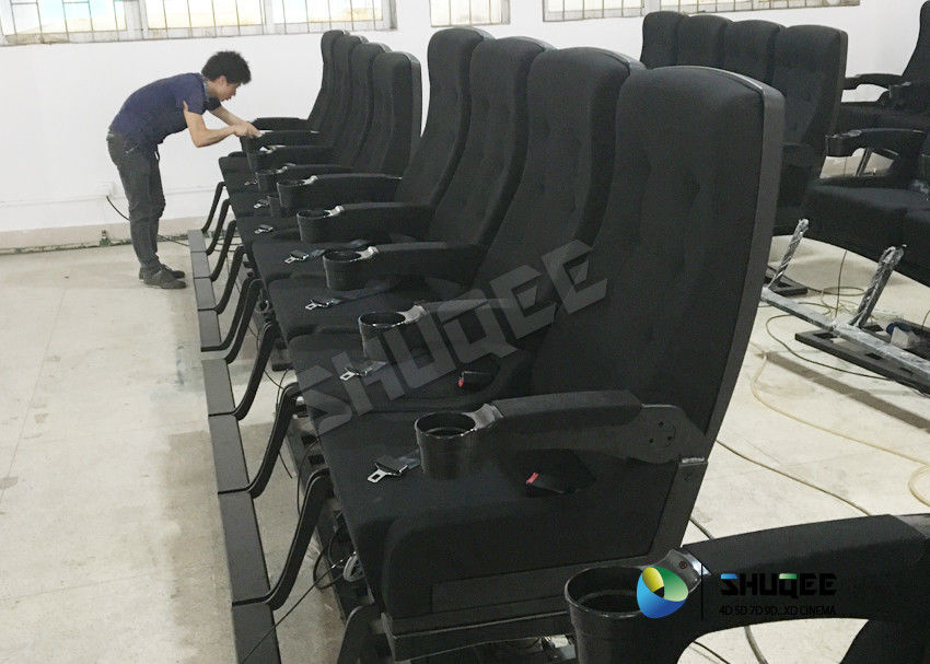 80 People Motion Chair 4D Theatre Equipment Dynamic System For Shopping Mall