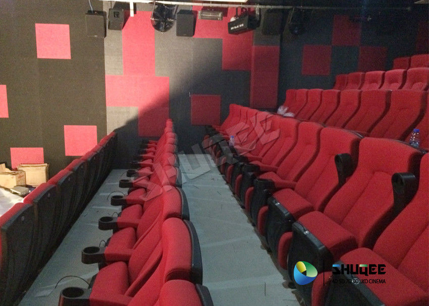 Frequency Vibration Effect Red Movie Theater Seats / Chairs Easy Installation