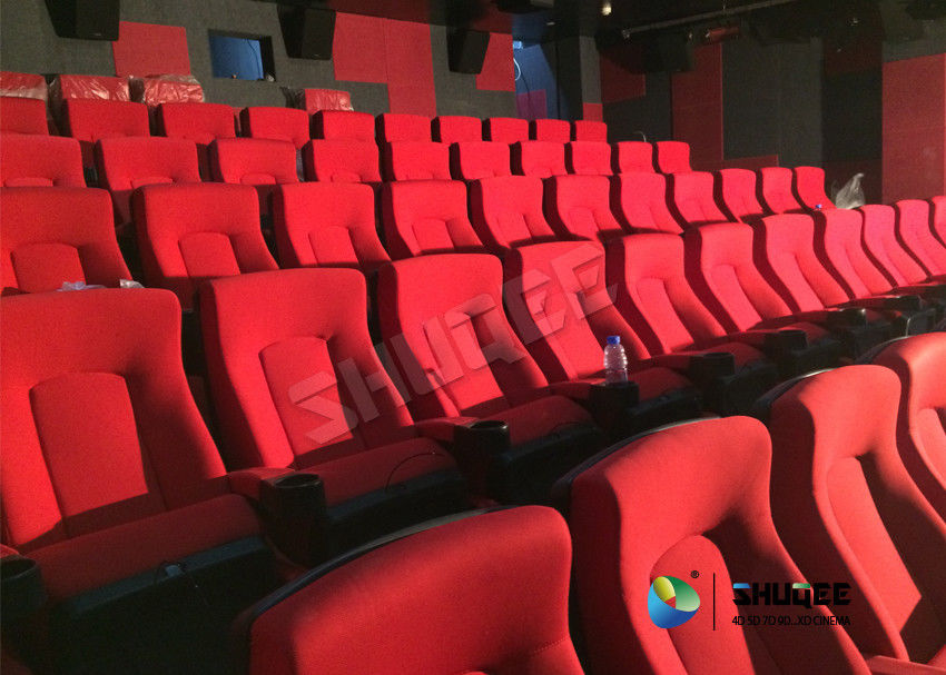 Vibration Effect Movie Theater Seats SV Cinema Red 120 People Movie Theatre Seats