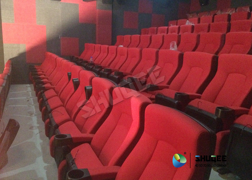 Vibration Effect Movie Theater Seats SV Cinema Red 120 People Movie Theatre Seats