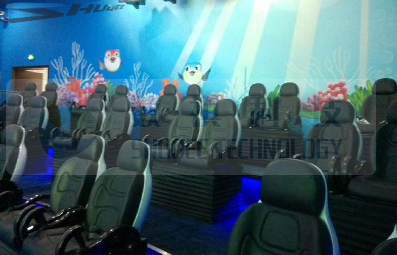 3 DOF Pneumatic System 5D Movie Theater / Driving Simulator With Control Motion System