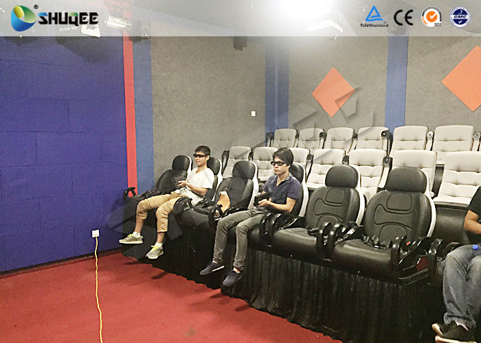 Shooting Game 7d Cinema Theater With Large Screen And Dynamic Seat Control System