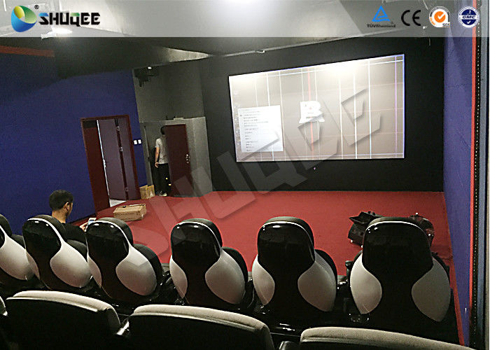China 11D Movie Theater 11D Roller Coaster Simulator With Luxury Genuine Leather Seats factory