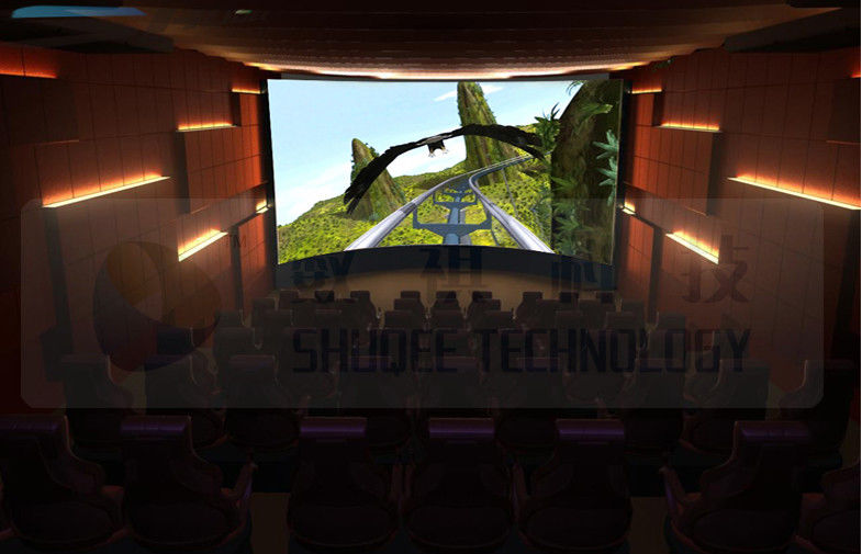 3.75KW 5D Movie Theater For Fun Ride Roller Coaster Simulator Commercial Amusement Park