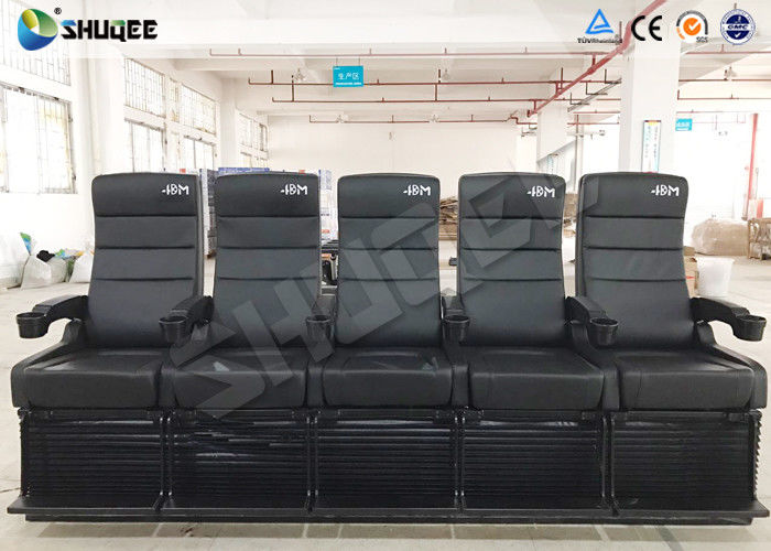 Luxury Motion Chair 5 Seats 4D Cinema System With Spray Air / Vibration