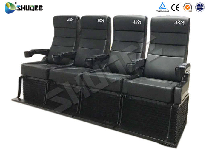 Safety 4D Movie Theater With Pure Hand - Wrapped PU Leather Motion Seats