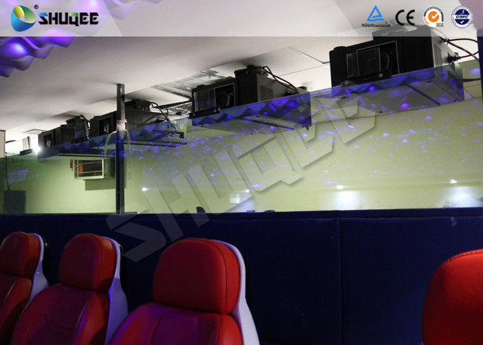Fiber Glass Ride Experience 5D Movie Theater Simulator System With Red Chair